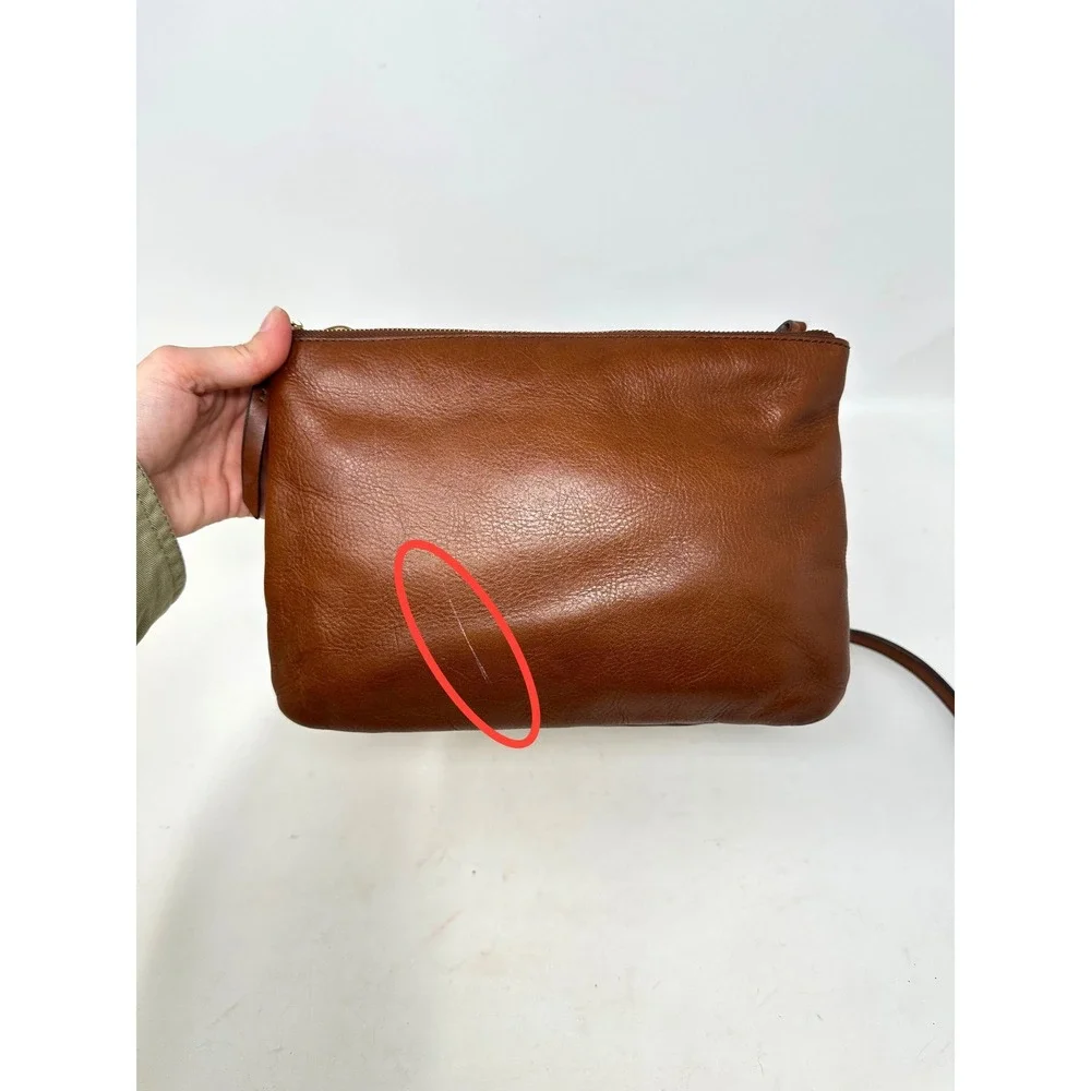Fossil Devon Small Leather Crossbody Bag Brown ZB7415